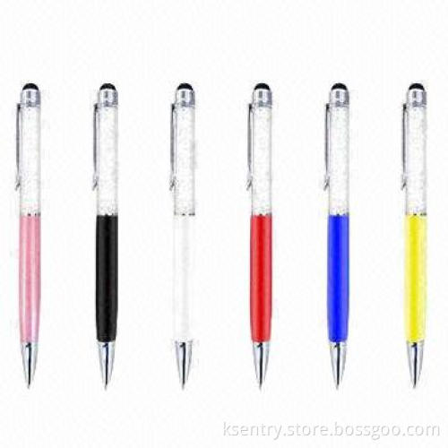 2-in-1 Crystal Touch Pen for iPhone 5 and iPad Mini, with Brief and Practical Design